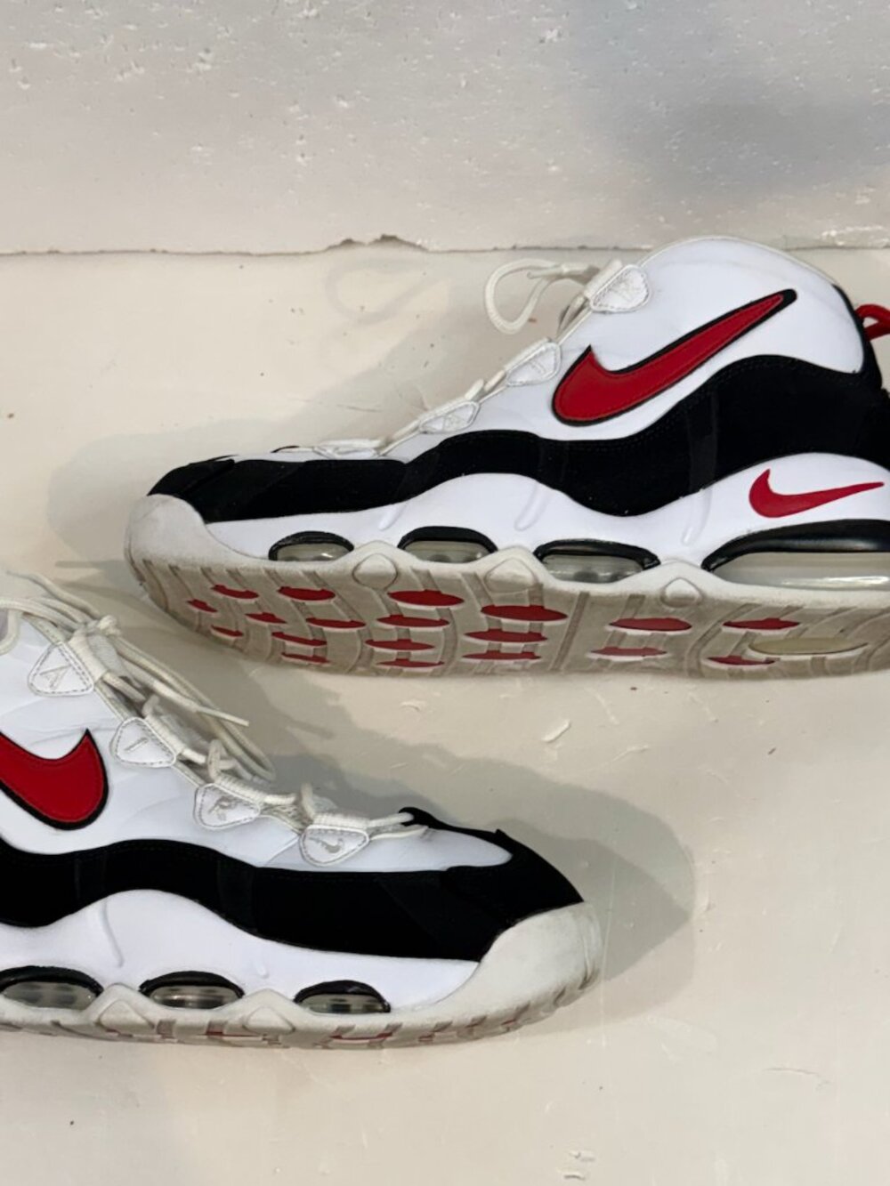 Nike Air Max Uptempo '95 'Bulls' White Black Red Mens Size 13 CLEAN (CK0892-101)